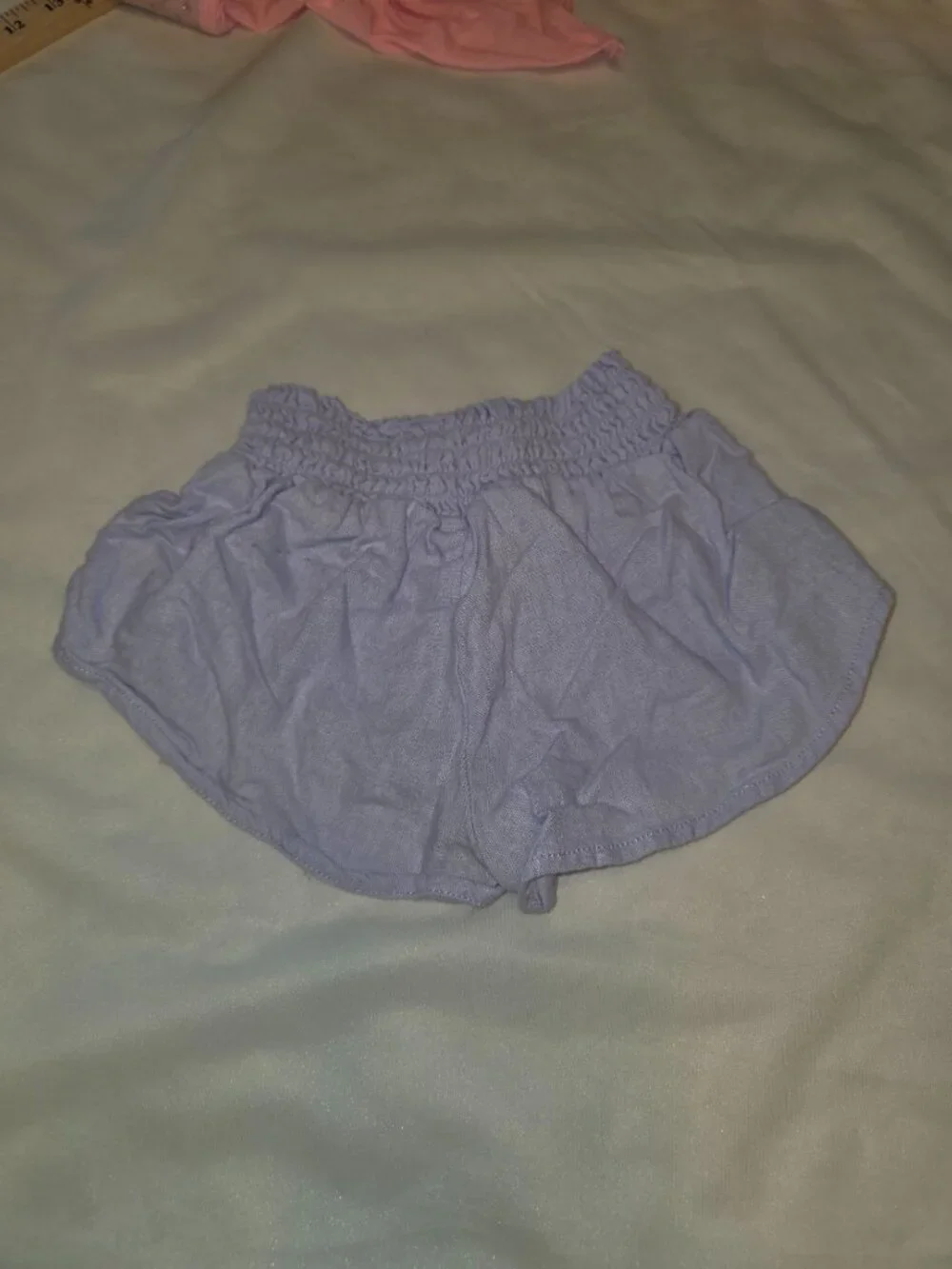 ReWash Shirt Shorts Set Little Girls XS Linen Blend Flutter Tank Top